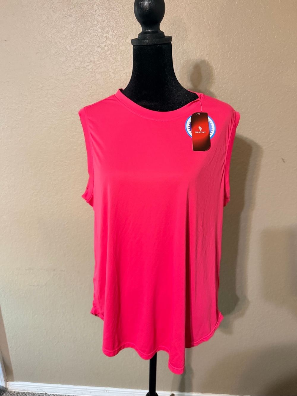 Sanctuary Bright Pink Sleeveless Crewneck Tank